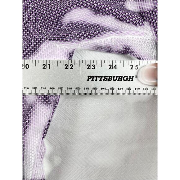 Michael Strahan Men's Dress Shirt Size L Modern Fit Purple Geometric Pattern - Picture 8 of 9